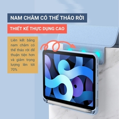 [DIY Bản Pro] Bao Da iPad Magnetic Glass Shell, Nam Châm Tháo Rời - Đen (S67)