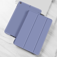 Bao da iPad Silicon Pastel - Không Khay Bút: Tím (S47)