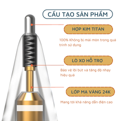 Ngòi Bút Pencil 1 2 ( Phiên Bản Kim Loại), Chuyên Dụng Cho Paperlike