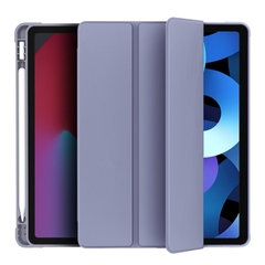 Bao da iPad Tích Hợp Khay Bút Silicon Tím (S54)