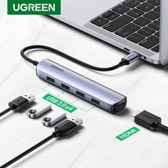 Cáp chuyển đổi USB-C sang HDMI 4K/30Hz với hub USB 3.0 Model 20197