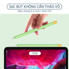 Ốp Bút Pencil 1 2, Chất Liệu Silicone Siêu Mỏng 0.3mm