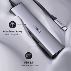 Ugreen4-trong-1: Cổng Chuyển USB-C Sang 4*USB 3.0  Ugreen 20841