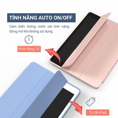 Bao da iPad Tích Hợp Khay Bút Silicon Rêu (S52)