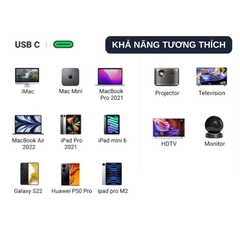 Hagibis 2 IN 1 USB-C Sang VGA + HDMI 604306