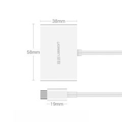 Ugreen 2-trong-1: USB-C to HDMI & VGA - Model 30843