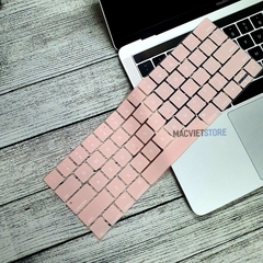 Lót Phủ Bàn Phím Macbook Hồng Pastel