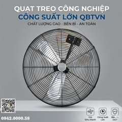 Quạt treo tường công suất lớn QBTVN-700 ( sải cánh 700mm)