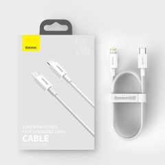 Cáp sạc nhanh USB-C sang Lightning - Baseus Simple Wisdom PD 20W