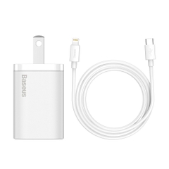 Bộ sạc nhanh kèm cáp Baseus Super Si 20W