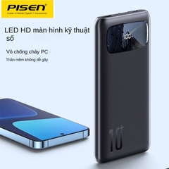 Pin dự phòng 20000mAh - PISEN Quick 22.5W liền cáp sạc iPhone & Type-C (D28)