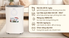 Máy hút ẩm lọc không khí 25L Nagakawa NAD8569