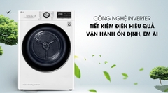 Máy sấy bơm nhiệt LG 9 Kg DVHP09W