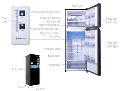 Tủ lạnh Panasonic Inverter 326 lít NR-TL351VGMV