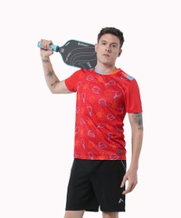 Áo T-shirt Pickleball Cross Nam - Màu Đỏ