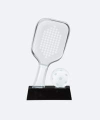 Cúp Pickleball Pha Lê 01B Bạc - 22cm