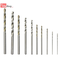 Bộ 10 mũi khoan mini 0.8mm đến 3mm