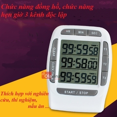 Đồng hồ hẹn giờ đếm ngược 3 kênh