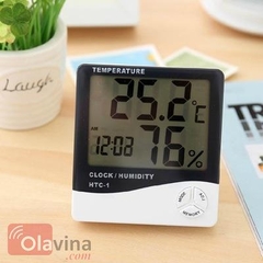 Đồng hồ đo nhiệt độ, độ ẩm trong nhà HTC-1