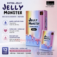 Bao cao su extra Jelly Monster Okamoto 12 chiếc