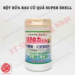 Bột rửa trái cây rau củ quả SUPER SHELL