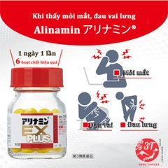 Viên uống bổ xương, mỏi mắt, đau lưng vai gáy Alinamin EX Plus