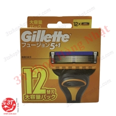 Vỉ 12 lưỡi dao Gillette Fusion 5+1