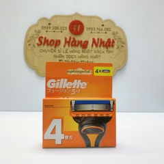 Vỉ 4 lưỡi dao cạo Gillette Fusion 5+1