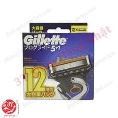 Vỉ 12 lưỡi dao Gillette ProGlide 5+1