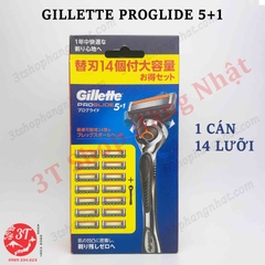 [1+14] Dao cạo râu Gillette ProGlide 5+1 Nhật Bản