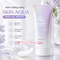 Kem chống nắng SKIN AQUA Tone up màu trắng/ White