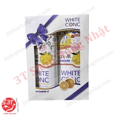 Hộp quà 2 sữa tắm trắng da toàn thân White Conc