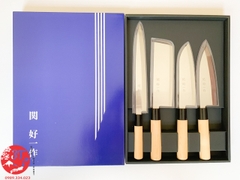 Bộ 4 dao bếp Sekiyoshi Issei Nhật Bản