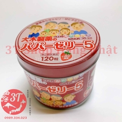 Kẹo biếng ăn Papazeri Nhật Bản, 120 viên màu đỏ