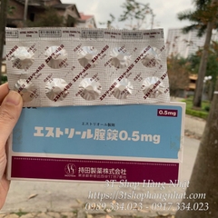 Viên đặt âm đạo Nhật Estoril 0.5mg