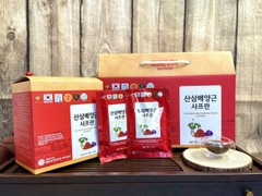 Nước Chiết Xuất Hồng Sâm Núi Nhụy Hoa Nghệ Tây Ginseng King Cultured Wild Ginseng Roots Saffron 20 gói