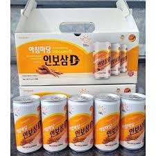 Nước Hồng Sâm 180ml x 10 Lon Inbosam D Achimmadang Hàn Quốc