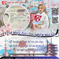 🌸 TRẢI NGHIỆM MÙA HOA ĐỘC ĐÁO - 4 VISA NHẬT BẢN CHÍNH THỨC APPROVE! 🌸