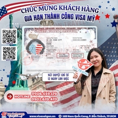CHÚC MỪNG KHÁCH HÀNG ĐẬU GIA HẠN VISA MỸ MULTIPLE 1 NĂM SIÊU TỐC!