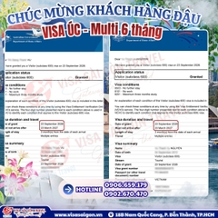 VISA ÚC MULTIPLE 6 THÁNG “LANDING” – CẢ NHÓM BẠN "VƯỢT ẢI" THÀNH CÔNG RỰC RỠ! 🇦🇺✨