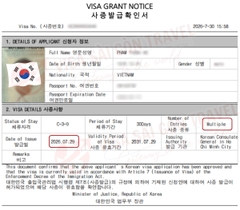 VISA HÀN QUỐC MULTIPLE 5 NĂM ĐÃ TÌM THẤY CHỦ NHÂN MỚI!
