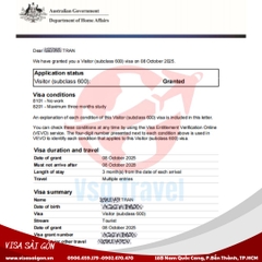 ĐẬU 10 CHIẾC VISA ÚC CHỈ TRONG 1 NGÀY???