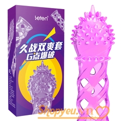 Bao Cao Su Đôn Đên Lưới Leten kích thích điểm G