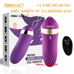 Đồ chơi Người Lớn Trứng 12 Chế Độ Rung Điều Khiển Từ Xa Không Dây