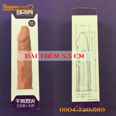 Đôn dên hình dương vật dài thêm 5,5 cm đến 7,5 cm