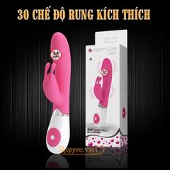 Dương vật giả đa năng 30 chế độ rung kích thích vùng kín Pretty Love Gene