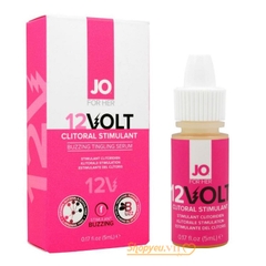 Gel bôi trơn tăng khoái cảm cho nữ Jo 12 Volt clitoral stimulant