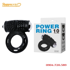 Vòng đeo dương vật power ring rung 10 tần số kích thích âm vật phụ nữ