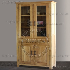 TỦ TRƯNG BÀY GỖ SỐI OAK MORRIS 4C3H