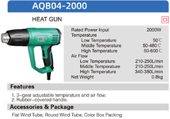 Súng thổi hơi nóng DCA AQB04-2000